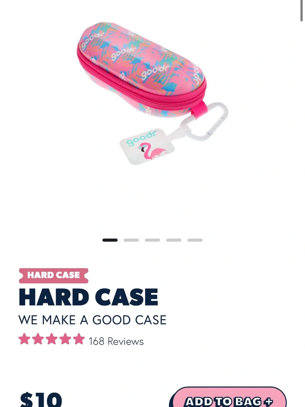 Goodr OG Toasted Marshmallow Magic with Best Case Scenario Hard Case